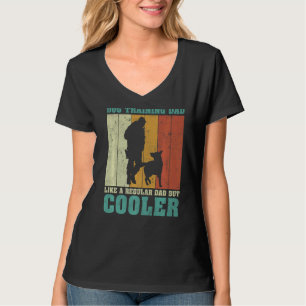 Camiseta Pai De Treinamento De Cães De Vintage Como Um Pai