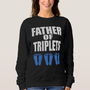 Camiseta Pai De Triplets Todos Os Meninos