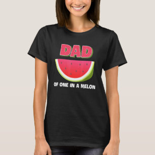 Camiseta Pai de Um em uma Família de Melão Correspondente a