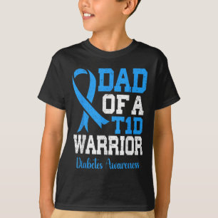 Camiseta Pai De Um Guerreiro T1d Sensibilização Para A Diab