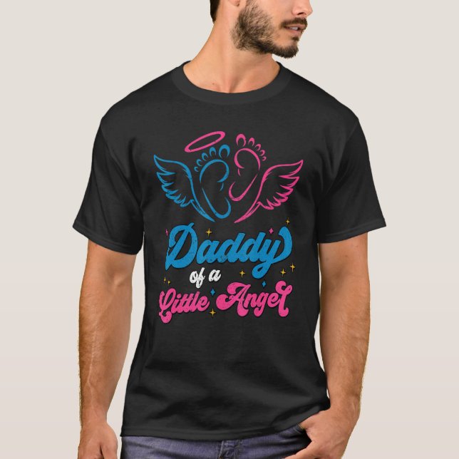 Camiseta Pai De Um Pouco De Gravidez Anjo E Perda De Crianç (Frente)
