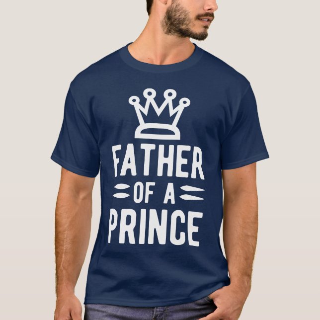 Camiseta Pai de um retro príncipe (Frente)