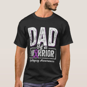 Camiseta Pai De Um Suporte De Fita Roxa Para Pais De Epilep