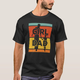 Camiseta Pai De Uma Garota Incrível Orgulhosa Papá Orgulhos