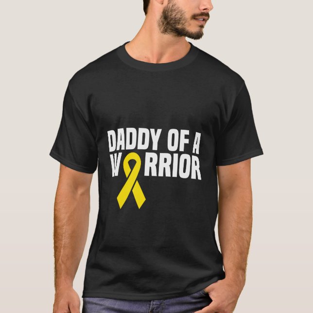 Camiseta Pai de uma leucemia guerreira crianças Cancer de i (Frente)