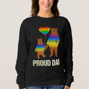 Camiseta Pai De Urso Bestial E Carcinho Arco-Íris De Bebê L