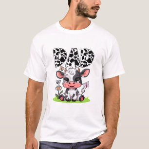 Camiseta Pai De Vaca Família Aniversário Correspondente Dia