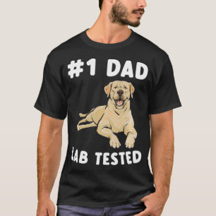 Camiseta Pai de varejo amarelo testado no laboratório