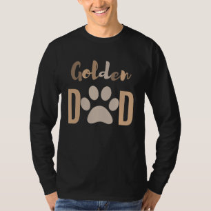 Camiseta Pai de varejo de Ouro Mínimo Cachorro Bonito