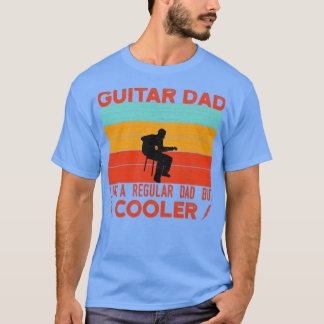 Camiseta Pai De Violão Como Um Pai Regular, Mas Mais Frio