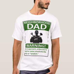 Camiseta Pai de Vizinhança Advertência Verde Corrigir