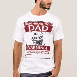 Camiseta Pai de Vizinhança Personalizado Vermelho de Advert