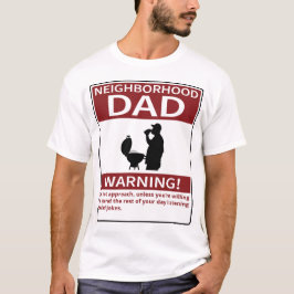 Camiseta Pai de vizinhança personalizável Vermelho de aviso