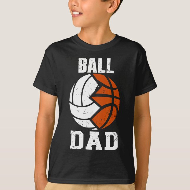 Camiseta Pai De Voleibol De Diversão De Pai (Frente)
