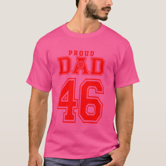 Camiseta Pai de Voleibol Orgulhoso Número 46 R