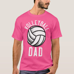 Camiseta Pai De Voleibol Para A Família Masculina Que Corre