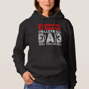 Camiseta Pai De Voleibol Para Advertência, Gritará Muito Pa