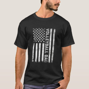 Camiseta Pai De Voleibol Vintage - Dia de os pais Retrospec