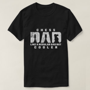 Camiseta Pai de Xadrez Engraçado Como Um Pai Normal Mas Mai