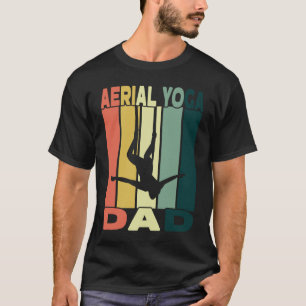 Camiseta Pai de Yoga Aéreo Eu Seda no Ar e Aro Aéreo