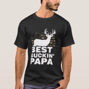 Camiseta Pai Deer Buck EUA Sinalizador Melhor Pai