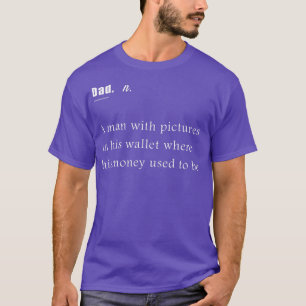 Camiseta Pai Definição Dinheiro Pai Avô Grande