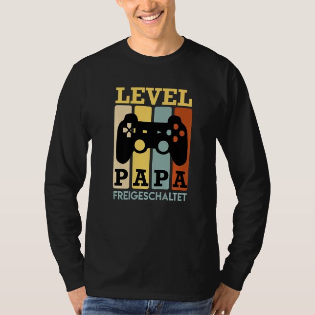 Camiseta Pai Desbloqueado do Nível Papa (Frente)