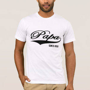 Camiseta Pai desde 20XX (customizável)