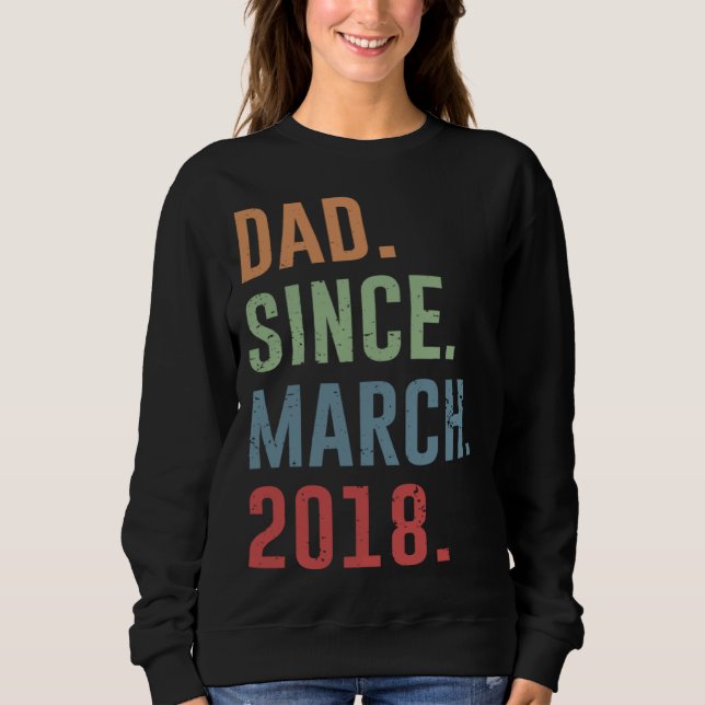 Camiseta Pai Desde Março de 2018 (Frente)