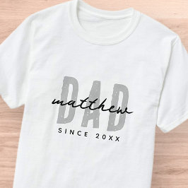 Camiseta Pai Desde o 20XX moderno e simples pré-disquete