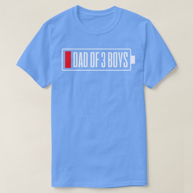 Camiseta Pai dia de os pais 3 Boys (Frente do Design)