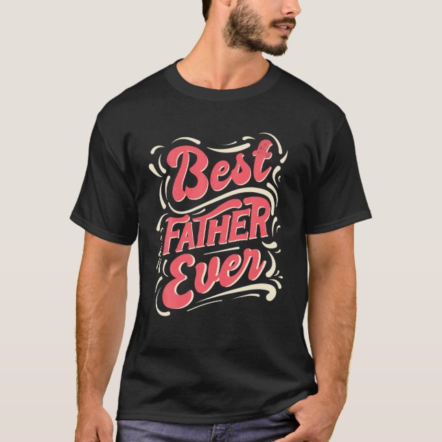 Camiseta Pai Dia de os pais de paternidade, Pai de presente (Frente)
