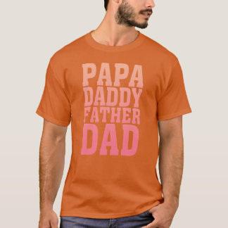 Camiseta pai dia pai pai pai pai pai retro