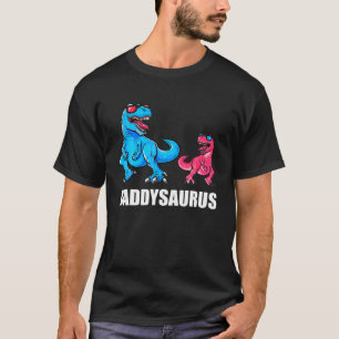 Camiseta Pai Dinossauro Daddysaurus Pai Filhos