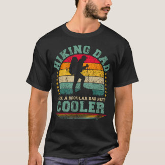 Camiseta Pai Divertido de Caminhada Como Um Pai Normal de C