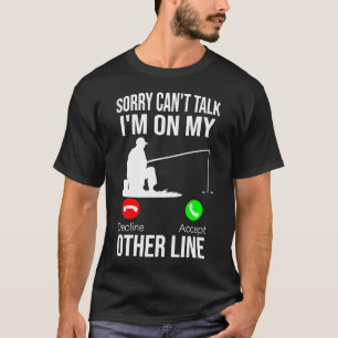 Camiseta Pai Divertido de Pesca Homens Carretel Divertido P