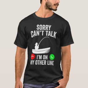 Camiseta Pai Divertido de Pesca Roupas Masculinas Carretel