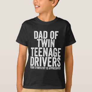 Camiseta Pai Divertido Estressado De Motoristas Adolescente
