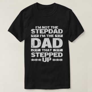 Camiseta Pai Divertido Padrasto Que Deu Um Passo à Frente P