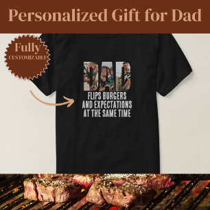 Camiseta Pai Divertido Virando Hambúrguer