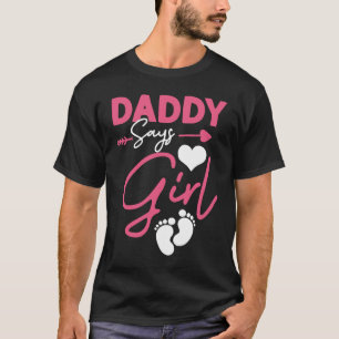 Camiseta Pai diz Garota bebê correspondente à família