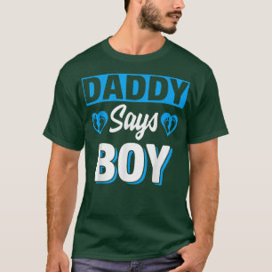Camiseta Pai Diz Menino Gênero Bonito Equipe de Revelação B