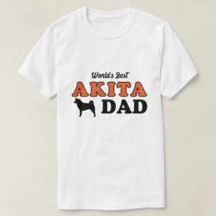 Camiseta Pai do Akita do mundo o melhor