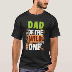 Camiseta Pai Do Anim Selvagem Safari De Um Jardim Zoológico