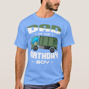 Camiseta Pai do aniversariante Garbage Trucks Fan Garbage G