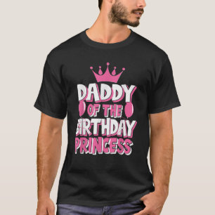 Camiseta Pai Do Aniversário Da Família Princesa