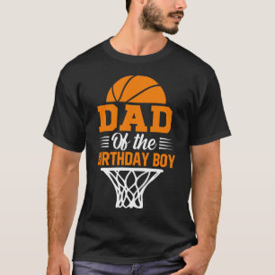 Camiseta PAI Do Aniversário De Basquete