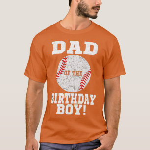 Camiseta Pai do Aniversário do Beisebol do Beisebol