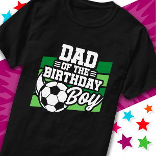 Camiseta Pai do Aniversário do Festa de Futebol das Criança