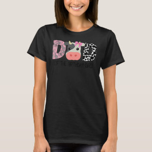 Camiseta Pai Do Aniversário Para Fazenda De Vaca De Raparig
